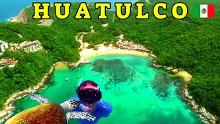 Huatulco the best beach town in Mexico wonderful bays coves and beach with clear turquoise waters [upl. by Seni196]