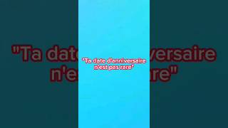 Et toi  Ta date danniversaire est rare  anniversaire birthday anniversary trend 20septembre [upl. by Eoin]