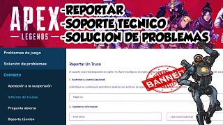 GUÍACOMO REPORTARSERVICIO TÉCNICOAPELACIÓN A LA SUSPENSIÓN Y ERRORESApex Legends [upl. by Sibylle830]