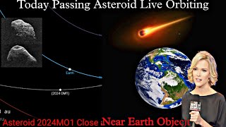 Asteroid passing earth today live orbiting Asteroid hitting earth 2024 [upl. by Georas596]