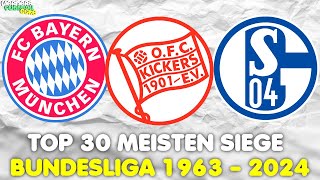 Bundesliga Wer hat die meisten Siege 19632024 [upl. by Aicenod]