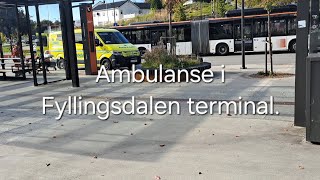 Ambulanse i Fyllingsdalen terminal [upl. by Mose429]