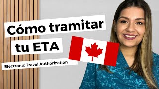 Paso a paso para tramitar tu ETA para viajar a Canadá 🇨🇦 [upl. by Noyek]