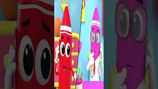 Five Little Crayons shorts nurseryrhymes kidsosng cartoonvideos thefivelittleshow [upl. by Kester338]