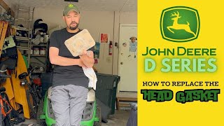 How to Replace the Head Gasket on a John Deere Riding Mower Briggs and Stratton [upl. by Laine384]