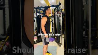 Shoulder side raise correct form motivation gym monday 2024 shoulderworkout [upl. by Amlez]