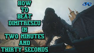 Resident Evil Village How to beat Dimitrescu in two minutes and thirty seconds [upl. by Kinna944]