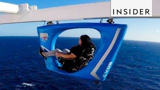 SkyRide On Carnival Vista Cruise Lets You Bike Above The Ocean [upl. by Vickey23]