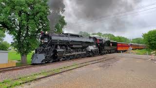 Milwaukee Road 261  Brownton MN run by with full head of steam [upl. by Htrow985]