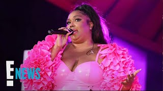 Lizzo Addresses BACKLASH to quotHarmfulquot GRRRLS Lyric  E News [upl. by Ynoyrb]