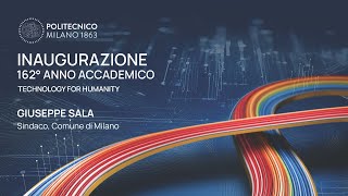 Inaugurazione 162° anno accademico  Intervento di Giuseppe Sala [upl. by Armalda231]