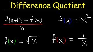 Difference Quotient [upl. by Zehc13]