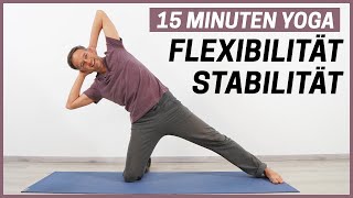 15 Min YOGABASICS  Flexibilität amp Stabilität meine Lieblingsübungen [upl. by Bonner]