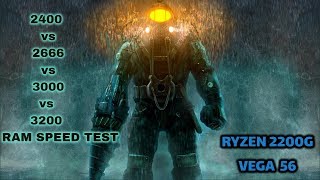 Will Ryzen 2200g provide better FPS with better RAM speed  gpu  2400 vs 2666 vs 3000 vs 3200 [upl. by Noivaz]