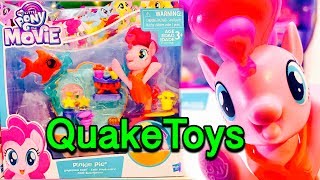 My Little Pony The Movie Pinkie Pie SeaPony Undersea Cafe Playset Crazy Crab Crabcakes MLP QuakeToys [upl. by Ailahtan52]