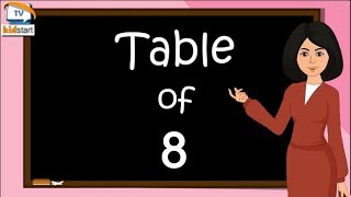 Table of 8 Rhythmic Table of Eight Learn Multiplication Table of 8 x 1  8  kidstartv [upl. by Knapp]