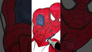 COLORARE SPIDERMAN 🕷🕸IL SUPEREROE DELLA MARVEL art disegni colorare marvel spiderman supereroi [upl. by Sirenay]