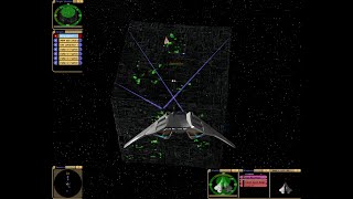 Star Trek Bridge Commander Invasion QB Valkyrie fighters vs Borg Cube [upl. by Merta]