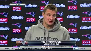 Watch Rob Gronkowski impersonate Bill Belichick [upl. by Scevour]