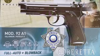 Beretta 92A1 Full Auto Co2 177 Blowback BB Pistol quotFull Reviewquot by Airgun Detectives [upl. by Gnourt]