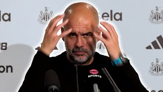 Pep Guardiola embargoed postmatch press conference  Newcastle United 11 Manchester City [upl. by Greer728]