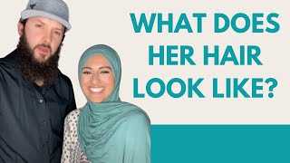 What does her HAIR look like under her HIJAB shorts [upl. by Nikita]