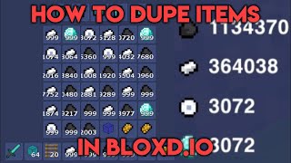 HOW TO DUPE ITEMS IN BLOXD  Bloxdio Bedwars Update [upl. by Fairfax]