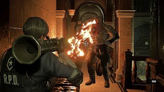 Resident Evil 2 But ALL Enemies Are BOSSES vs INFINITE ROCKET LAUNCHER [upl. by Annawek]