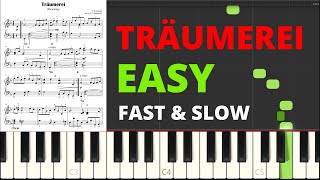 Träumerei Dreaming I Schumann I Easy Piano Sheet Music Notes for Beginners I Video Tutorial [upl. by Swisher]