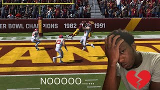 I USED THE COMMANDERS AND TOOK A CRAZY LOSS IN THIS WAY NOOO💔… MADDEN 24 GAMEPLAY [upl. by Addie]