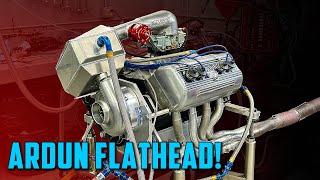 Super Rare Supercharged Ardun Flathead Ford Making Huge Horsepower [upl. by Cerelly]