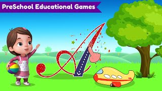 Kids Tracing Alphabets and Numbers Game Kids Friendly App  Preschool Learning [upl. by Ahsaeit]