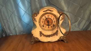 Antique 1894 F Kroeber Iron Clock [upl. by Cinderella]