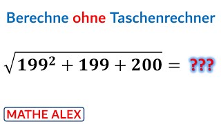 Berechne ohne Taschenrechner  Wurzeln berechnen  Wurzelterme  Mathe Alex [upl. by Roselyn38]