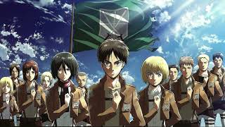 Attack on titan S2 Opening  Shinzo wo Sasageyo with lyricsenglish [upl. by Nomelif]