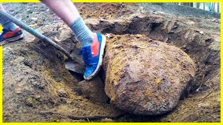 Moving A Rock to Change the Layout Of Our Pump Track [upl. by Orian]