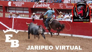 Las Jugadas de más emoción en el Jaripeo Virtual que presentara Empresa Encaste Bravo [upl. by Naot]