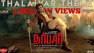 DARBAR Tamil  Thalaivar Theme  Rajinikanth  AR Murugadoss  Anirudh  Subaskaran [upl. by Bultman]