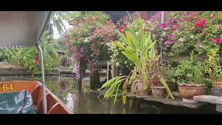 A floating market is a market bangkok thailand travel [upl. by Onitsoga997]