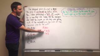 GMAT Tuesday Math Practice  Percent Change Trap [upl. by Lledroc359]