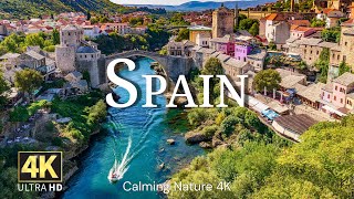 SPAIN 4K DRONE FILM Scenic Relaxation Film  Inspiring Cinematic Music [upl. by Asir]