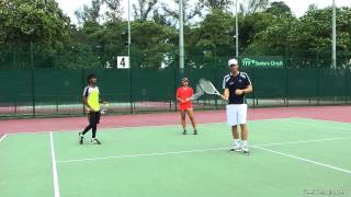 Advanced Tennis Volley Technique  The quotFlowingquot Volley [upl. by Eidak]