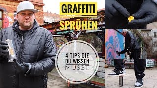 Graffiti sprühen  4 Tipps die du wissen musst  Graffiti Coach [upl. by Eyt122]