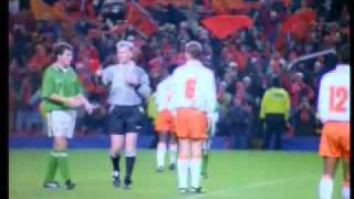 Euro 96 Qualifying PlayOff Netherlands 2  0 Ireland Anfield Liverpool 13th of December 1995 [upl. by Shulamith]