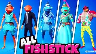 Evolution of All Fishstick Skins in Fortnite 20172023 [upl. by Lleraj343]