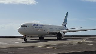 Boeing767 EuroAtlantic Airways✈️Madeira International Airport Cristiano Ronaldo [upl. by Boles]