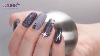 Trendstyle Nailart „Anthrazit Glam“ [upl. by Eolhc102]