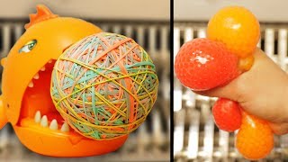 Shredding Rubber Band Ball And Other Hard amp Soft Balls [upl. by Euqinwahs328]