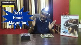 Best Head Magnifier with LED Light  Review and Demo of Headband Magnifying Glasses [upl. by Atnovart]