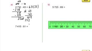 Písemné dělení dvojciferným číslem 273143 dlouhý zápis 5roč 1 díl str 43 cv 2ab [upl. by Yojenitsirk]